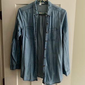 Oversized Chambray Button Down